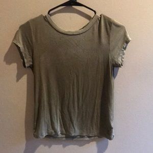 Green fade tee. Xs.